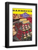 Barbecue at Our House-Found Image Press-Framed Photographic Print