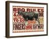 Barbecue cow-null-Framed Giclee Print