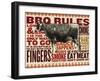 Barbecue cow-null-Framed Giclee Print