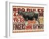 Barbecue cow-null-Framed Giclee Print