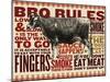 Barbecue cow-null-Mounted Giclee Print