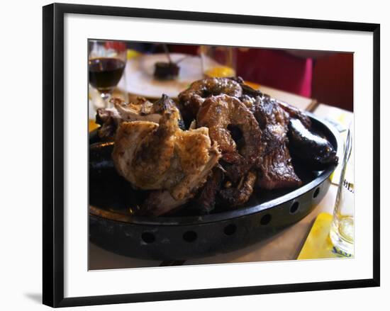 Barbecue in La Estacada on the Waterside, Montevideo, Uruguay-Per Karlsson-Framed Photographic Print