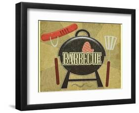 Barbecue Menu-elfivetrov-Framed Art Print