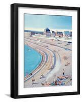 Barbecue on Chesil Beach, 2010-Liz Wright-Framed Giclee Print