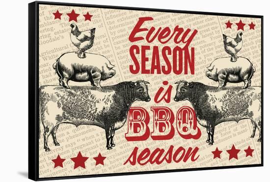 Barbecue Season-null-Framed Stretched Canvas