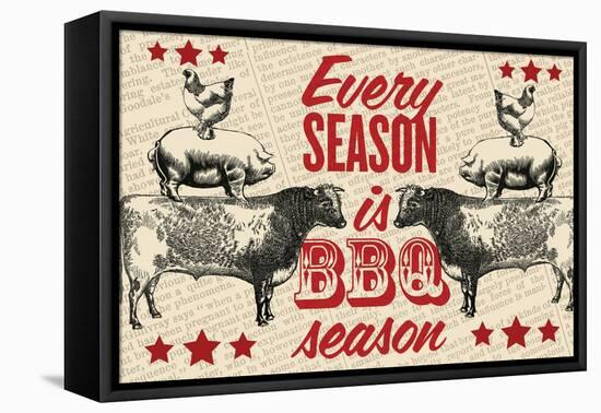 Barbecue Season-null-Framed Stretched Canvas