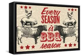 Barbecue Season-null-Framed Stretched Canvas