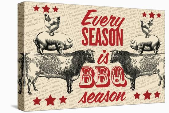 Barbecue Season-null-Stretched Canvas