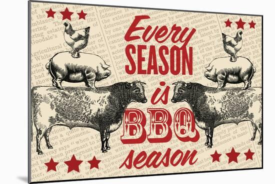 Barbecue Season-null-Mounted Giclee Print