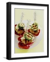 Barbecued Mince and Courgette Kebabs-Alexander Van Berge-Framed Photographic Print