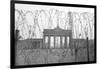 Barbed Wire and Brandenburg Gate-null-Framed Premium Photographic Print