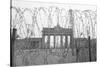 Barbed Wire and Brandenburg Gate-null-Stretched Canvas