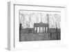 Barbed Wire and Brandenburg Gate-null-Framed Photographic Print