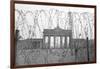 Barbed Wire and Brandenburg Gate-null-Framed Photographic Print