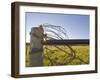 Barbed Wire Rolled Up, Lewistown, Montana-Chuck Haney-Framed Photographic Print