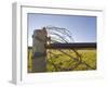 Barbed Wire Rolled Up, Lewistown, Montana-Chuck Haney-Framed Photographic Print