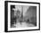 Barbed-Wire Tops Berlin Wall; West Berliners Gather Nearby-null-Framed Photographic Print