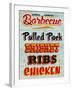 Barbeque Board Distressed-Retroplanet-Framed Giclee Print