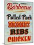 Barbeque Board Distressed-Retroplanet-Mounted Giclee Print