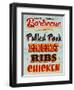 Barbeque Board Distressed-Retroplanet-Framed Giclee Print