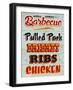 Barbeque Board Distressed-Retroplanet-Framed Giclee Print