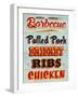 Barbeque Board Distressed-Retroplanet-Framed Giclee Print