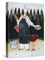 Barbeque Chef-Jennifer Garant-Stretched Canvas