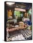 Barbeque Food at a Street Market in the Muslim Area of Xian, Shaanxi Province, China, Asia-Christian Kober-Framed Stretched Canvas