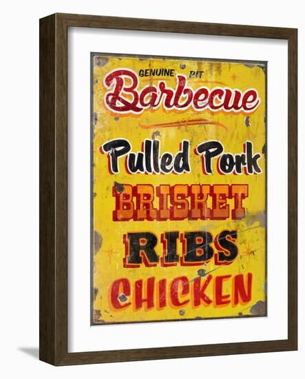 Barbeque Genuine Pit Trashed-Retroplanet-Framed Giclee Print