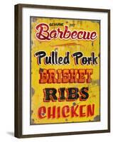 Barbeque Genuine Pit Trashed-Retroplanet-Framed Giclee Print