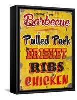 Barbeque Genuine Pit Trashed-Retroplanet-Framed Stretched Canvas