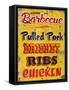 Barbeque Genuine Pit Trashed-Retroplanet-Framed Stretched Canvas