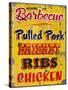 Barbeque Genuine Pit Trashed-Retroplanet-Stretched Canvas