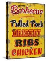 Barbeque Genuine Pit Trashed-Retroplanet-Stretched Canvas