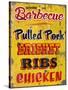 Barbeque Genuine Pit Trashed-Retroplanet-Stretched Canvas