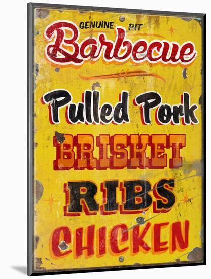 Barbeque Genuine Pit Trashed-Retroplanet-Mounted Giclee Print