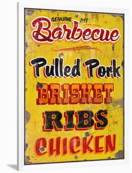 Barbeque Genuine Pit Trashed-Retroplanet-Framed Giclee Print