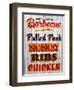 Barbeque Hickory Smoked Corregate Metal-Retroplanet-Framed Premium Giclee Print