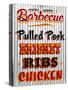 Barbeque Hickory Smoked Corregate Metal-Retroplanet-Stretched Canvas