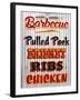 Barbeque Hickory Smoked Corregate Metal-Retroplanet-Framed Giclee Print