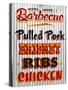 Barbeque Hickory Smoked Corregate Metal-Retroplanet-Stretched Canvas