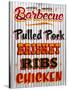 Barbeque Hickory Smoked Corregate Metal-Retroplanet-Stretched Canvas