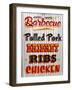 Barbeque Hickory Smoked Corregate Metal-Retroplanet-Framed Giclee Print