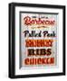 Barbeque Hickory Smoked Corregate Metal-Retroplanet-Framed Giclee Print