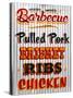 Barbeque Hickory Smoked Corregate Metal-Retroplanet-Stretched Canvas
