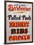 Barbeque Hickory Smoked Corregate Metal-Retroplanet-Framed Giclee Print