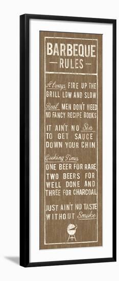 Barbeque Rules-The Vintage Collection-Framed Giclee Print