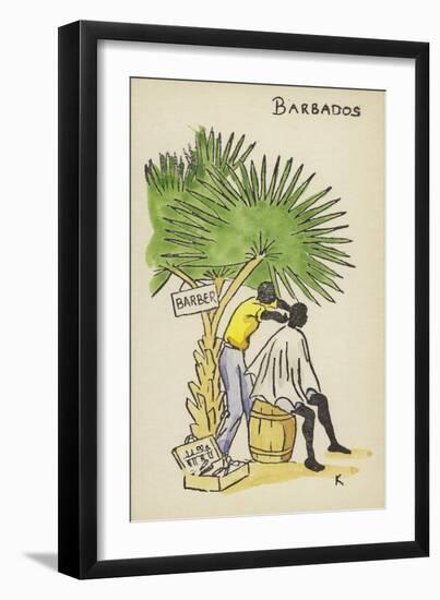 Barber, Barbados-null-Framed Giclee Print