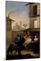 Barber, Painting by Giovanni Michele Granieri (1736-1778), Italy, 18th Century-null-Mounted Giclee Print