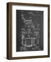 Barber's Chair Patent-null-Framed Art Print